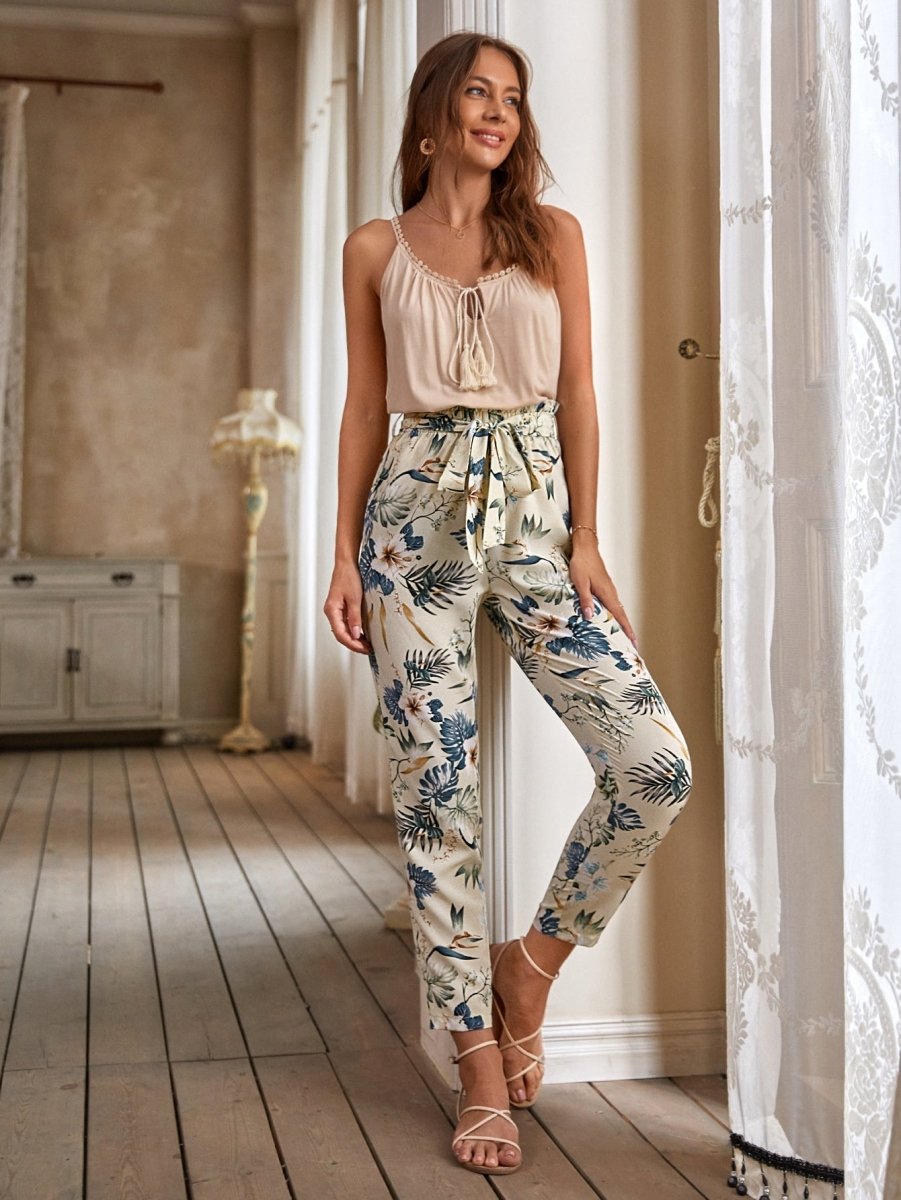 Calça hot sale estampada floral